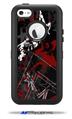Baja 0003 Red Dark - Decal Style Vinyl Skin fits Otterbox Defender iPhone 5C Case (CASE SOLD SEPARATELY)