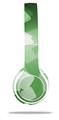 Skin Decal Wrap compatible with Beats Solo 2 WIRED Headphones Bokeh Squared Green (HEADPHONES NOT INCLUDED)
