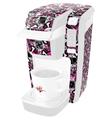 Decal Style Vinyl Skin compatible with Keurig K10 / K15 Mini Plus Coffee Makers Splatter Girly Skull Pink (KEURIG NOT INCLUDED)