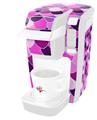 Decal Style Vinyl Skin compatible with Keurig K10 / K15 Mini Plus Coffee Makers Scales Pink Purple (KEURIG NOT INCLUDED)