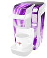 Decal Style Vinyl Skin compatible with Keurig K10 / K15 Mini Plus Coffee Makers Lightning Purple (KEURIG NOT INCLUDED)