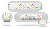 Decal Style Wrap Skin fits Beats Pill Plus Kearas Hearts White (BEATS PILL NOT INCLUDED)