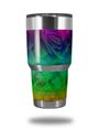 Skin Decal Wrap for Yeti Tumbler Rambler 30 oz Rainbow Butterflies (TUMBLER NOT INCLUDED)