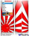 iPod Nano 4G Skin - Rising Sun Japanese Red