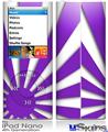 iPod Nano 4G Skin - Rising Sun Japanese Purple