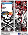 iPod Nano 4G Skin - Skull Splatter