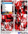 iPod Nano 4G Skin - Red Graffiti