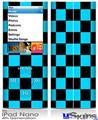 iPod Nano 4G Skin - Checkers Blue