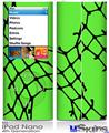 iPod Nano 4G Skin - Ripped Fishnets Green