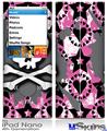 iPod Nano 4G Skin - Pink Bow Skull