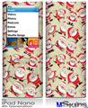 iPod Nano 4G Skin - Lots of Santas