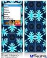 iPod Nano 4G Skin - Abstract Floral Blue