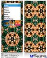 iPod Nano 4G Skin - Floral Pattern Orange