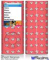 iPod Nano 4G Skin - Paper Planes Coral