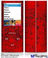 iPod Nano 4G Skin - Folder Doodles Red