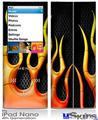 iPod Nano 4G Skin - Metal Flames