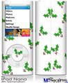 iPod Nano 4G Skin - Holly Leaves on White