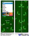 iPod Nano 4G Skin - Holly Leaves on Green