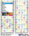 iPod Nano 4G Skin - Kearas Hearts White