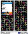 iPod Nano 4G Skin - Kearas Hearts Black