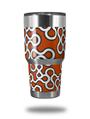 WraptorSkinz Skin Wrap compatible with RTIC 30oz ORIGINAL 2017 AND OLDER Tumblers Locknodes 03 Burnt Orange (TUMBLER NOT INCLUDED)