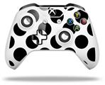 WraptorSkinz Decal Skin Wrap Set works with 2016 and newer XBOX One S / X Controller Kearas Polka Dots White And Black (CONTROLLER NOT INCLUDED)