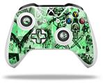 WraptorSkinz Decal Skin Wrap Set works with 2016 and newer XBOX One S / X Controller Scene Kid Sketches Green (CONTROLLER NOT INCLUDED)