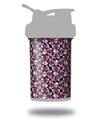 Decal Style Skin Wrap works with Blender Bottle 22oz ProStak Splatter Girly Skull Pink (BOTTLE NOT INCLUDED)