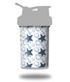 Decal Style Skin Wrap works with Blender Bottle 22oz ProStak Starfish and Sea Shells White (BOTTLE NOT INCLUDED)