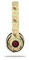 WraptorSkinz Skin Decal Wrap compatible with Beats Solo 2 and Solo 3 Wireless Headphones Sea Shells 02 Yellow Sunshine (HEADPHONES NOT INCLUDED)