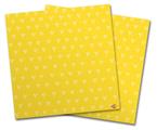 WraptorSkinz Vinyl Craft Cutter Designer 12x12 Sheets Hearts Yellow On White - 2 Pack