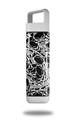 Skin Decal Wrap for Clean Bottle Square Titan Plastic 25oz Scattered Skulls Black (BOTTLE NOT INCLUDED)