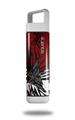 Skin Decal Wrap for Clean Bottle Square Titan Plastic 25oz Baja 0040 Red Dark (BOTTLE NOT INCLUDED)