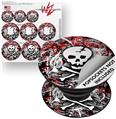 Decal Style Vinyl Skin Wrap 3 Pack for PopSockets Skull Splatter (POPSOCKET NOT INCLUDED)