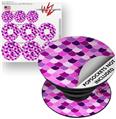 Decal Style Vinyl Skin Wrap 3 Pack for PopSockets Scales Pink Purple (POPSOCKET NOT INCLUDED)