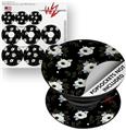 Decal Style Vinyl Skin Wrap 3 Pack for PopSockets Poppy Dark (POPSOCKET NOT INCLUDED)