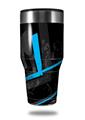 Skin Decal Wrap for Walmart Ozark Trail Tumblers 40oz - Baja 0004 Blue Medium (TUMBLER NOT INCLUDED)