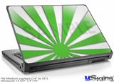 Laptop Skin (Medium) - Rising Sun Japanese Green