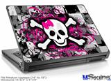 Laptop Skin (Medium) - Splatter Girly Skull