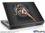 Laptop Skin (Medium) - Bomber Pin Up Girl