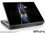 Laptop Skin (Medium) - Police Dept Pin Up Girl