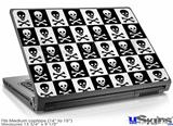 Laptop Skin (Medium) - Skull Checkerboard