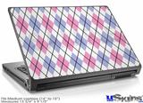 Laptop Skin (Medium) - Argyle Pink and Blue