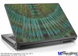 Laptop Skin (Medium) - Tie Dye Turquoise Stripes