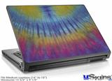 Laptop Skin (Medium) - Tie Dye Blue and Yellow Stripes