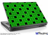 Laptop Skin (Medium) - Criss Cross Green