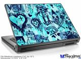 Laptop Skin (Medium) - Scene Kid Sketches Blue