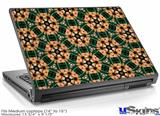 Laptop Skin (Medium) - Floral Pattern Orange