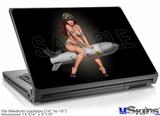 Laptop Skin (Medium) - Missle Army Pinup Girl