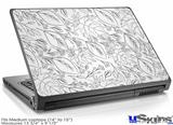 Laptop Skin (Medium) - Fall Black On White